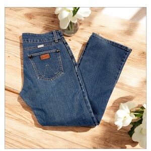 Wrangler Premium Pink Label Barbie Bootcut Jeans Sz 31 Y2K Stretch EUC